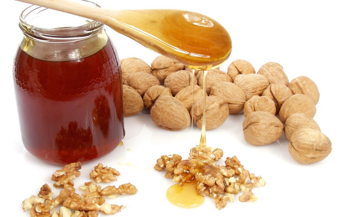 Honey and nuts for potency.